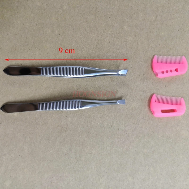 2pcs Stainless Steel Eyebrow Folder Tweezer Beauty Tools For Girl Female small tweezer Eyebrows Tweezers Makeup Clip
