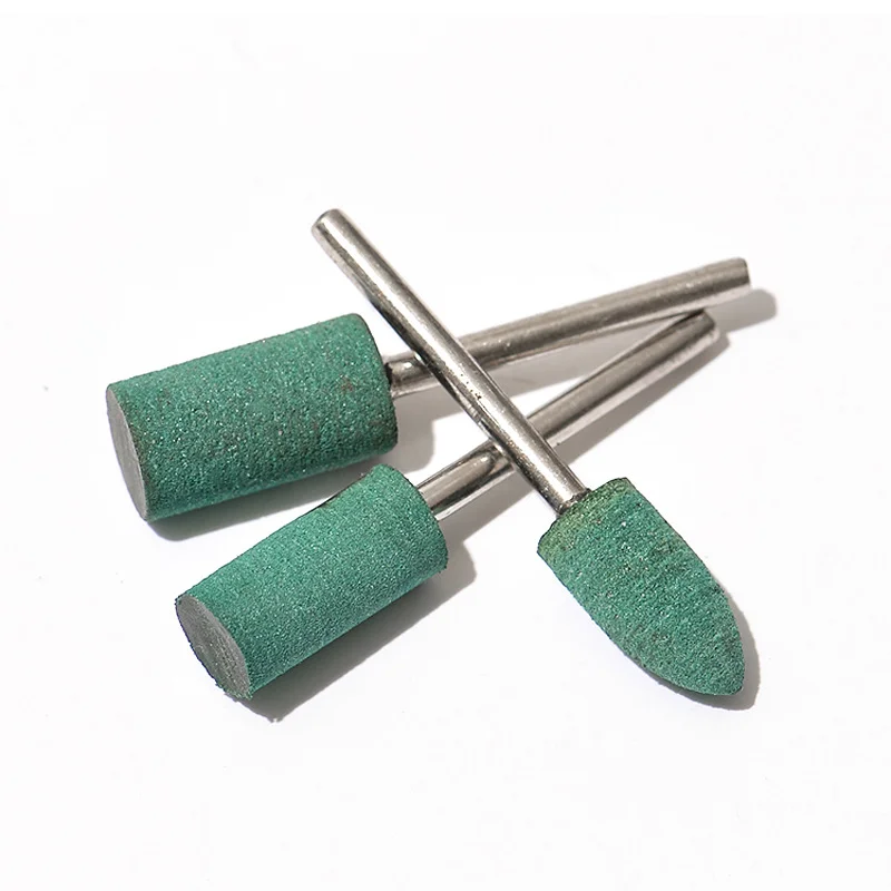5Pcs Rubber Polishing Grinding Head Cylindrical Cone Type / Metal Jade Agate Mold Polishing Rubber Grinding Head