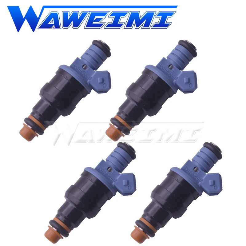 

WAWEIMI 4 Pieces Fuel Injector Nozzle Valve OE 35310-22010 3531022010 For Hyundai Scoupe LS 1.5L 1993