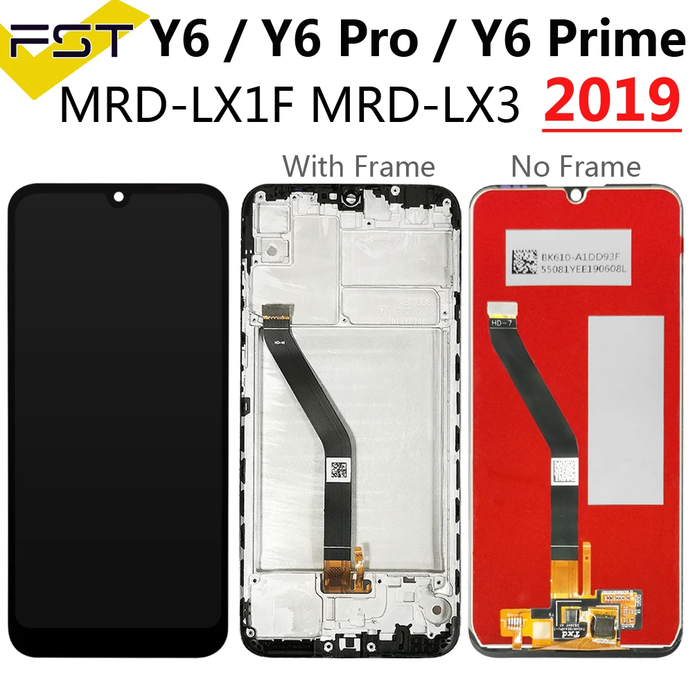 For Huawei Y7 2019 LCD Y7 Pro 2019 lcd Display Touch Screen Replacement Parts For Huawei Y6 Prime 2019 Display Y6 Pro 2019 LCD