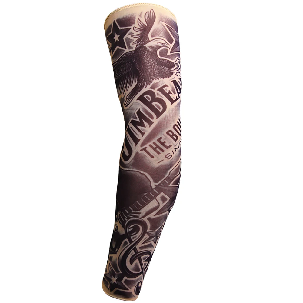 

1PC Motorcycle Skull Sleeves Men Boy Male Seamless Arm Warmer Stockings Warmers Elastic Sport Skin Sun Protective