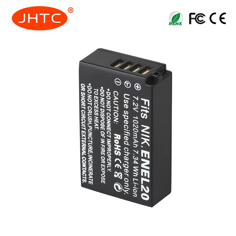 EN-EL20 EN EL20 ENEL20 сменный аккумулятор 1020 мАч для NIKON 1 J1 J2 J3 S1 AW1 Coolpix A PM006 камера S S1 аккумулятор