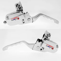 Chrome Handlebar Control Kit With Brake Hydraulic Clutch For Universal Motorcycle ATV Touring cruise 1INCH