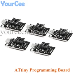 5pcs/1pc ATTINY Development Programmer Board Module For ATtiny13A/ATtiny25/ATtiny45/ATtiny85 Programming Editor Micro Usb DIP-8