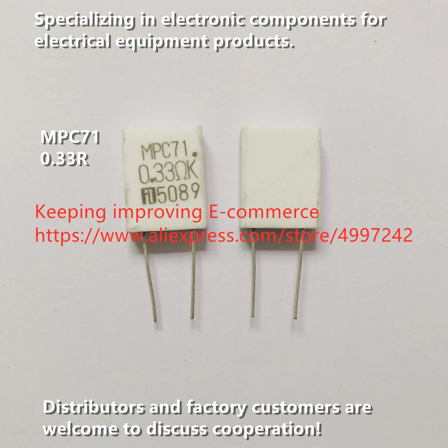 Original neue 100% Japan import sensorlose zement widerstand MPC71 5W 0,1 R 0,15 R 0,33 R 0,47 R 1R (Inductor)