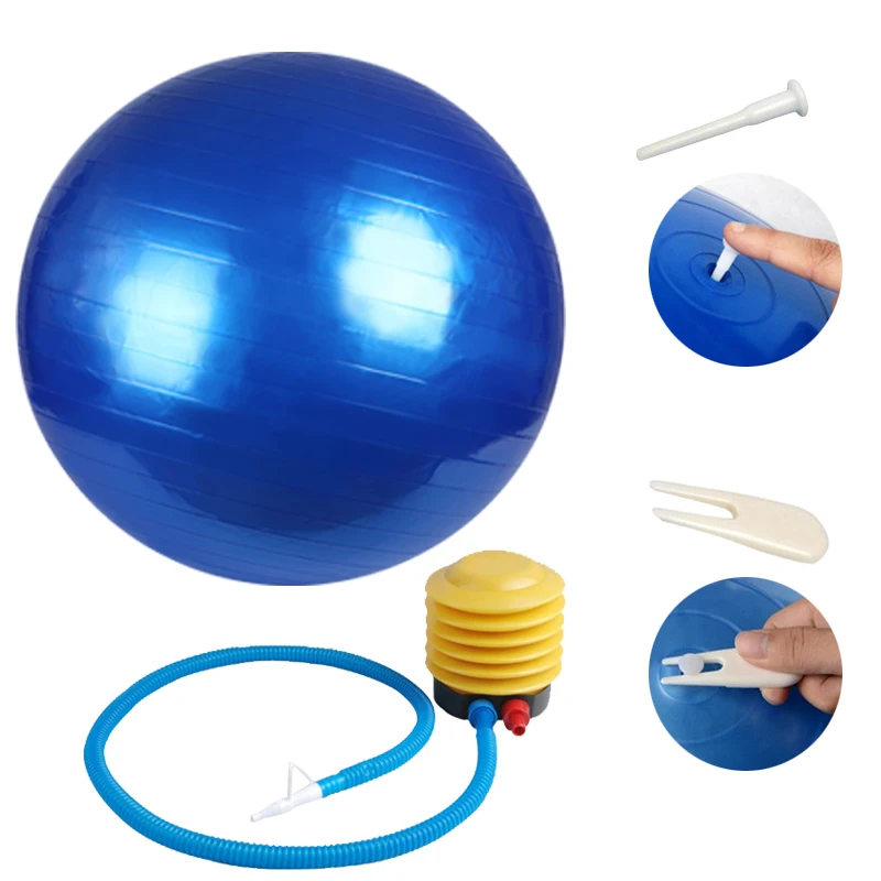 

Utility 55-75cm Sports Yoga Balls Anti-burst Fitness Gymnastic Pilates Balance Fitball Indoor Gym Training with Air Pump