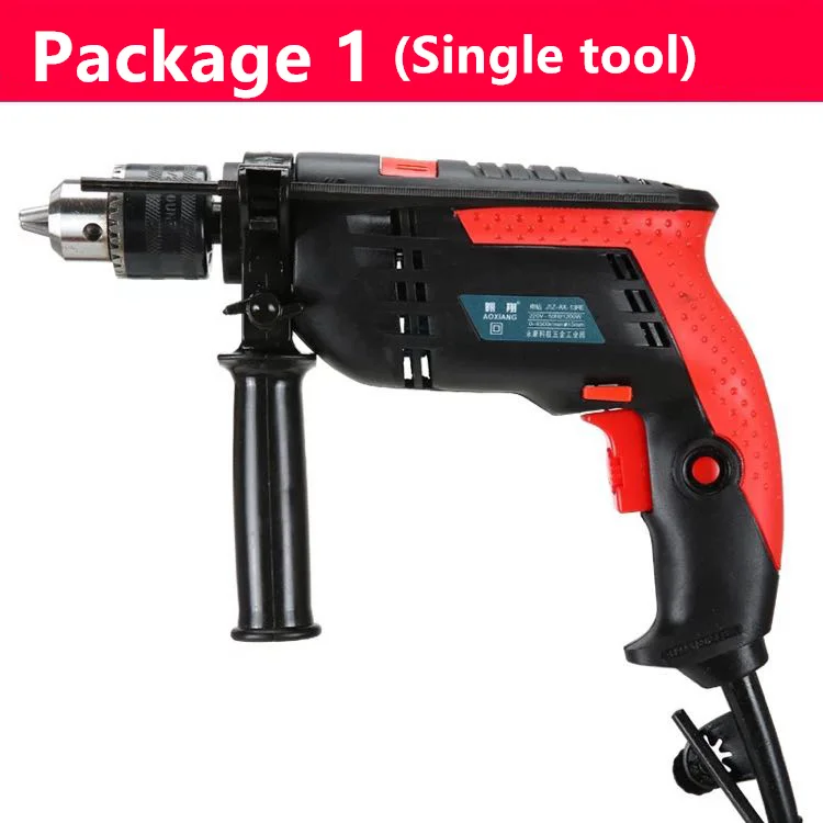 220V 1200W Speed Adjustable 13mm AC Impact Drill Electric Hammer Electric Drill Power Drill Woodworking Power Tool