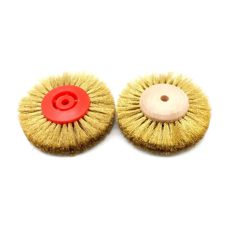 Brass Wire Wheel Brush For Jewelry Polishing Grinder Metal Rust Removal Rotary Tools