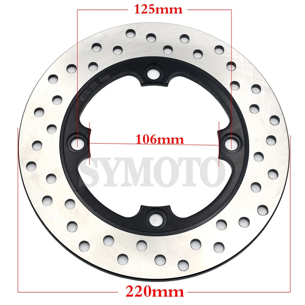 Rear Brake Disc Rotor For Honda CBR250 1990-1994/2011-2013 CB250 RB/RC Hornet 1996-2001 VTR250 MC33 1998-2007 CB CBR VTR 250