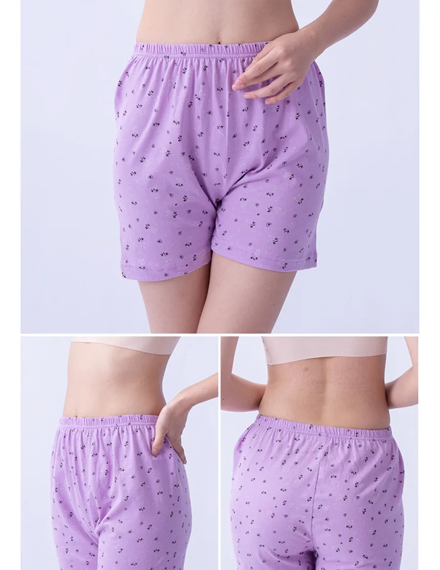 6 pz/lotto Boxer di grandi dimensioni donna mutandine da donna in cotone pantaloncini da donna a vita alta biancheria intima da donna allentata