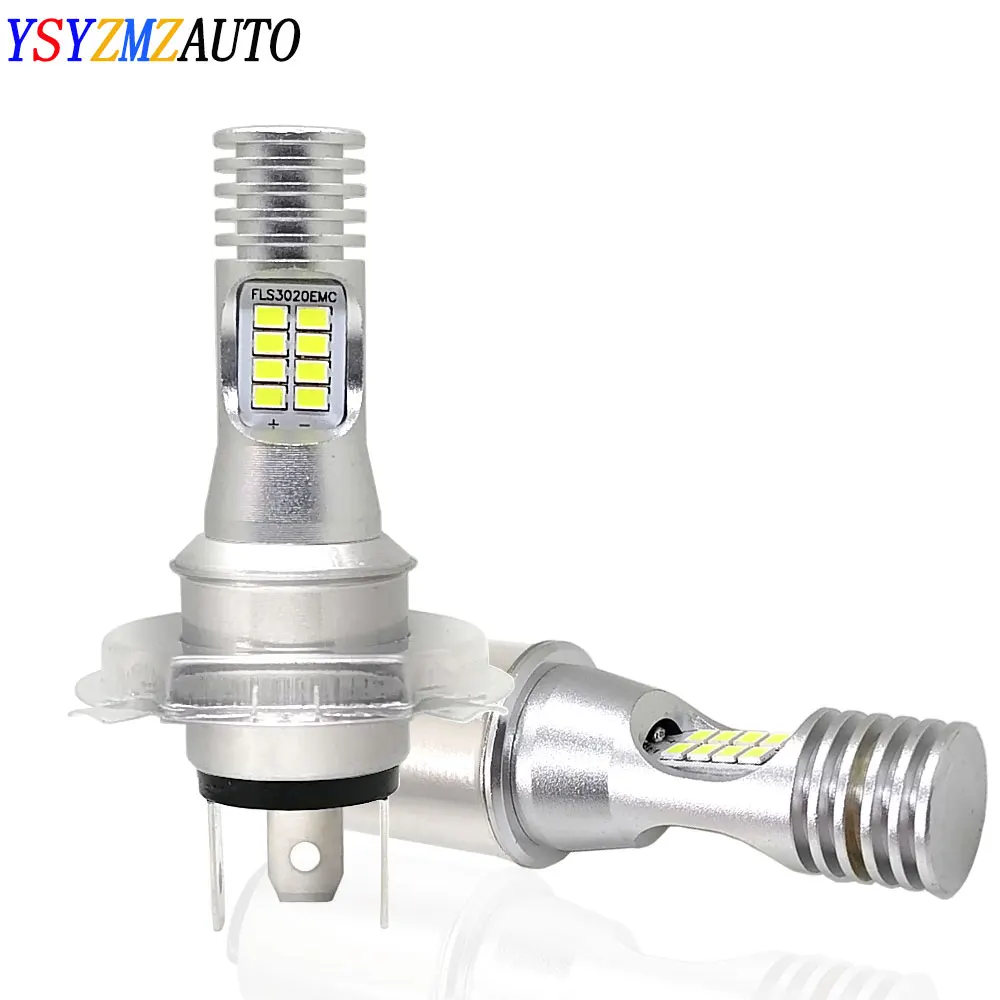 1pcs Canbus H4 led BA20D Led Moto Bulb P15D Led Motorcycle Headlight 3020EMC Fog Lamp Hi/Lo Beam Headlamp Scooter 6000K 12V