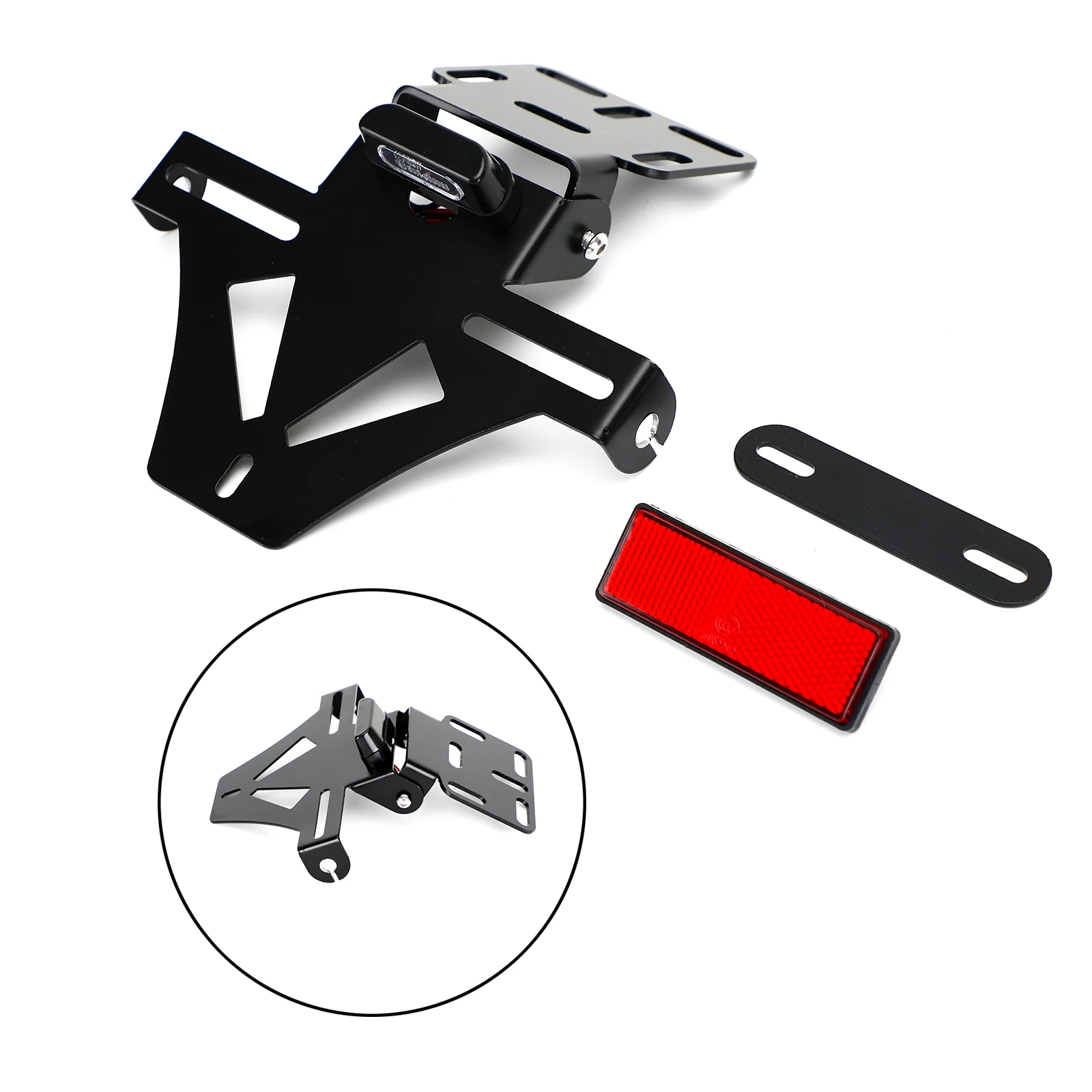 Universal Motorcycle Adjustable Angle License Number Plate Frame Holder Bracket for Honda CBR1000R