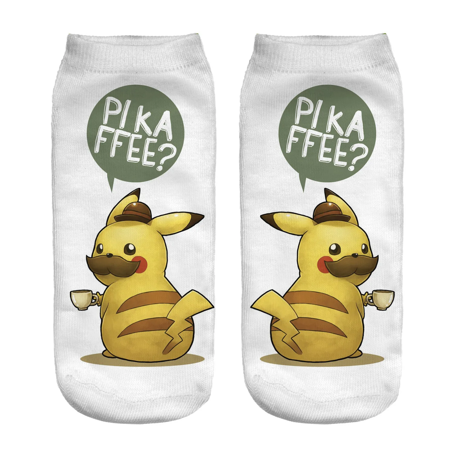 New Pokemon Pikachu Cotton Socks Pokemon Squirtle Charmander Bulbasaur Anime Cosplay Men Women Ankle Cotton Socks Christmas Gift