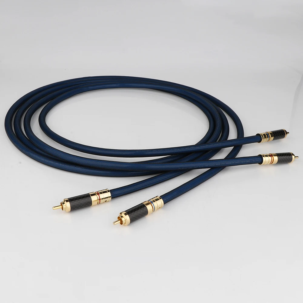 2Rca كابل مضخم صوت ستيريو صوت هاي فاي سلك صوت مساعد مضفر من النايلون للمسرح المنزلي، HDTV، مكبرات الصوت للتحدث