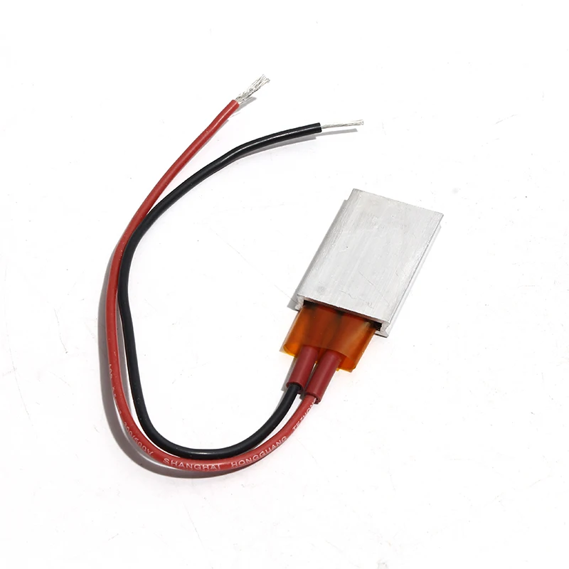 2 قطعة DC12/5 فولت 35x20x5 مللي متر PTC عنصر التدفئة ترموستات الألومنيوم 40/80/230 درجة مكواة شعر بمعامل درجة الحرارة الإيجابي لوحة