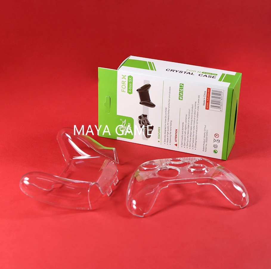 10 шт. для Xbox series x s, жесткий защитный чехол, ручка для контроллера xbox s x, чехол с кристаллами, прозрачный прозрачный чехол