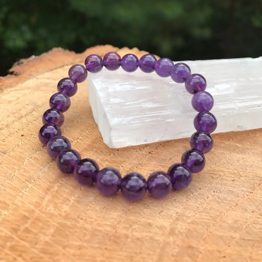 Wholesale Amethyst Bracelet for Women Natural Gemstone Chakra Healing Bracelet Divine Goddess Love Energy Protection Bracelet