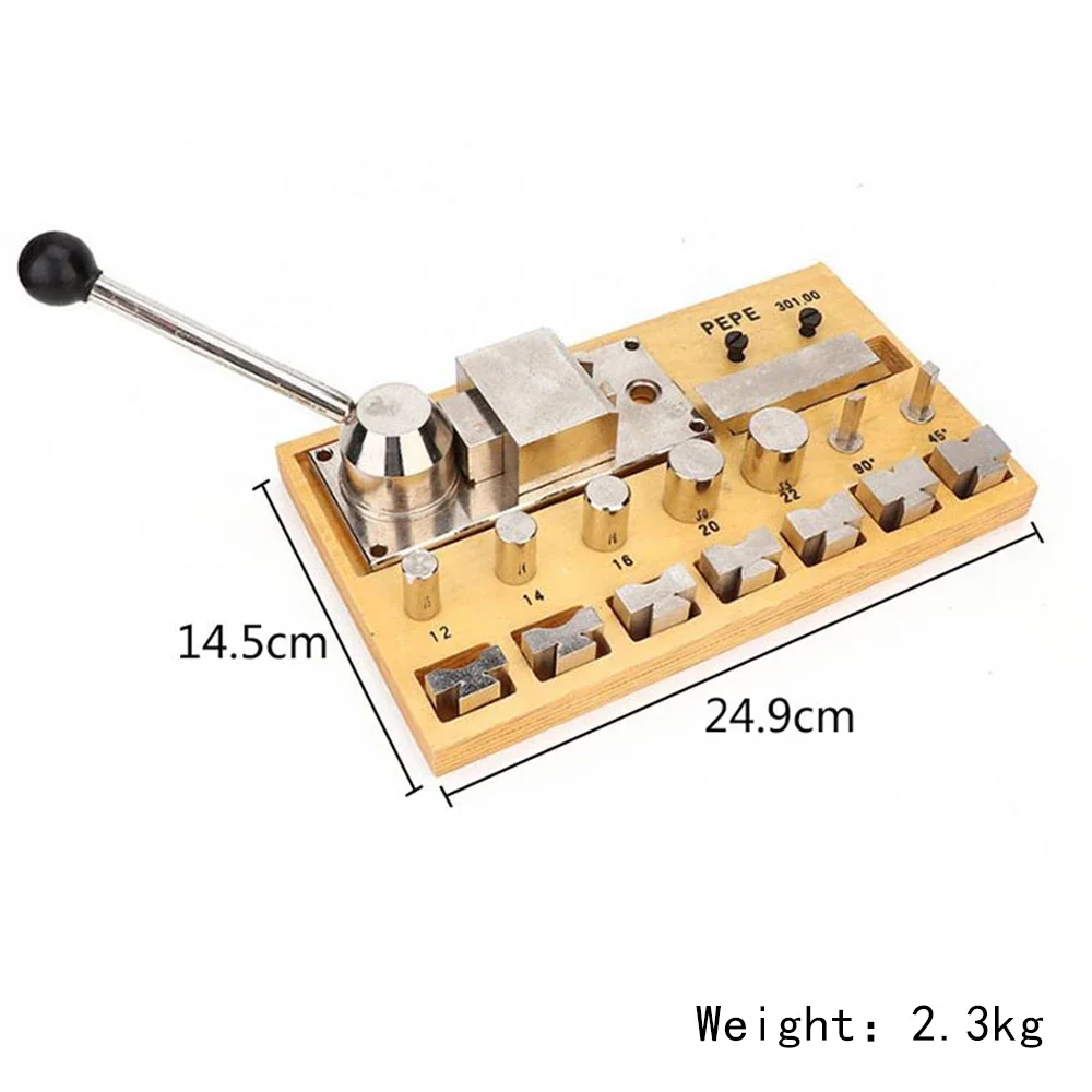 PHYHOO Ring Bending Machine for Earring Finger Gold Silver Copper Ring Forming Mini Rolling Mill Jewelry Repair Tool