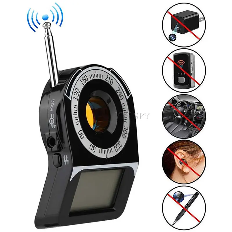 Cc-309 micro detector anti spy camera Hotel pinhole camera detector mobile phone signal eavesdropper