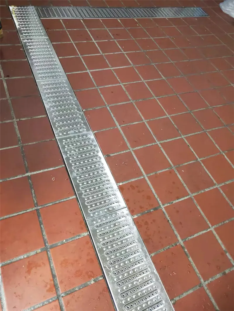 Cover plate of ditch kitchen sewer grating stainless steel floor drain grate Hotel ground filter net courtyard ditch cover