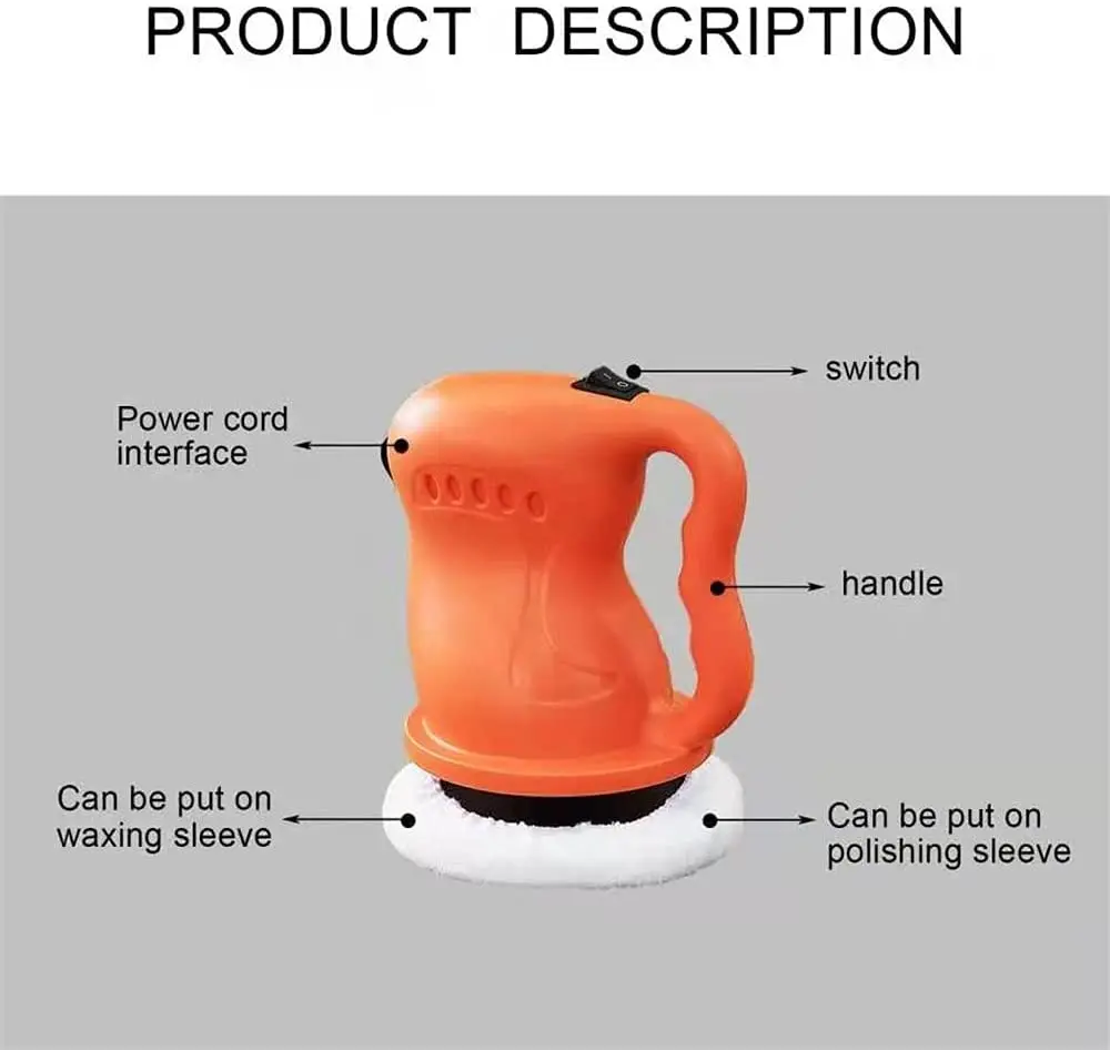 Waxing Polishing Machine Auto Paint Care 12V 40W Car Polisher Electric Waxer Tool Buffing Sanding Waxing Grinding Tools