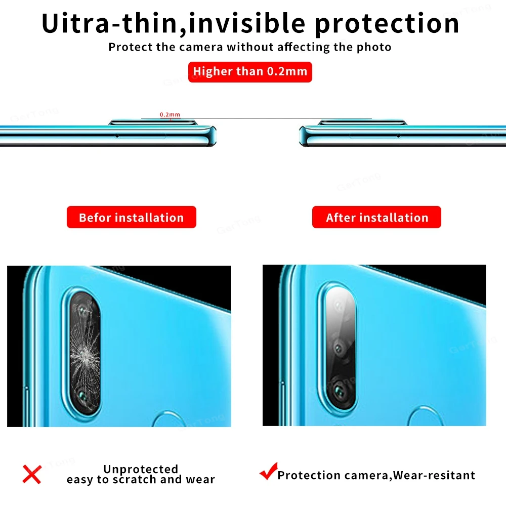 9D Camera Lens Film Soft Glass For Huawei P30 Lite P40 P30 Pro  Lite Pro Honor 10i  Screen Protector Camera Cover