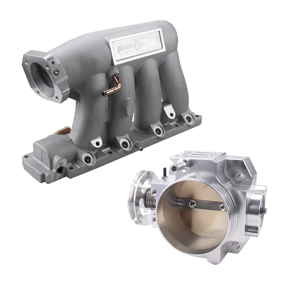 Collettore di aspirazione + corpo farfallato senza sensore K24A2 K20Z3 per Honda Civic 06-11 Acura TSX 04-08 RS-THB007