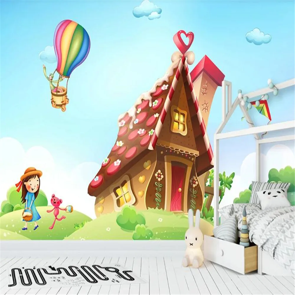 

Milofi Custom 3D large wallpaper mural cute cartoon bedroom children's room background wallpaper mural