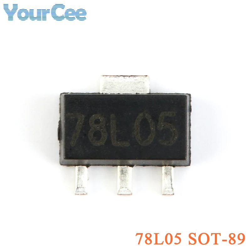 50pcs SMD 78L05 78L09 SOT-89 Triode Three-terminal Regulator Patch Transistor Circuit