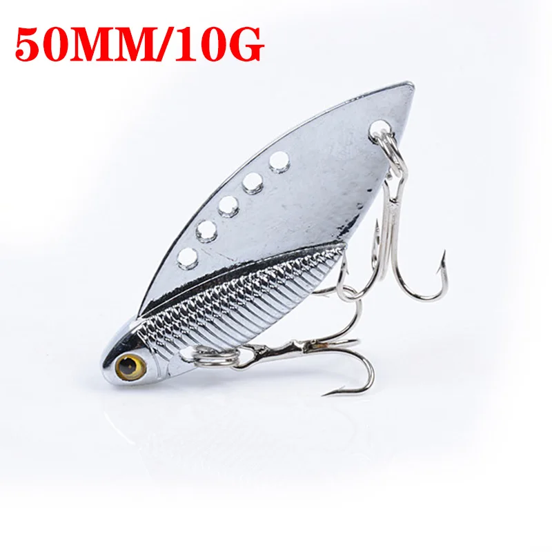 Señuelos de Pesca de Metal 3D Cicada Vib, 50mm, 11g, vibración, cuchara, cebo duro, lubina Isca Crankbait, Wobbler Spinner, 1 ud.