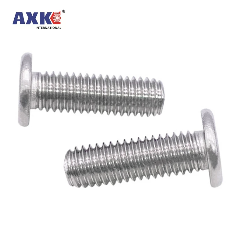 10/50pcs CM M2 M2.5 M3 M4 M5 M6 304 stainless steel Hex Hexagon Socket Ultra Thin Super Low Flat Wafer Head Allen Cap Screw Bolt