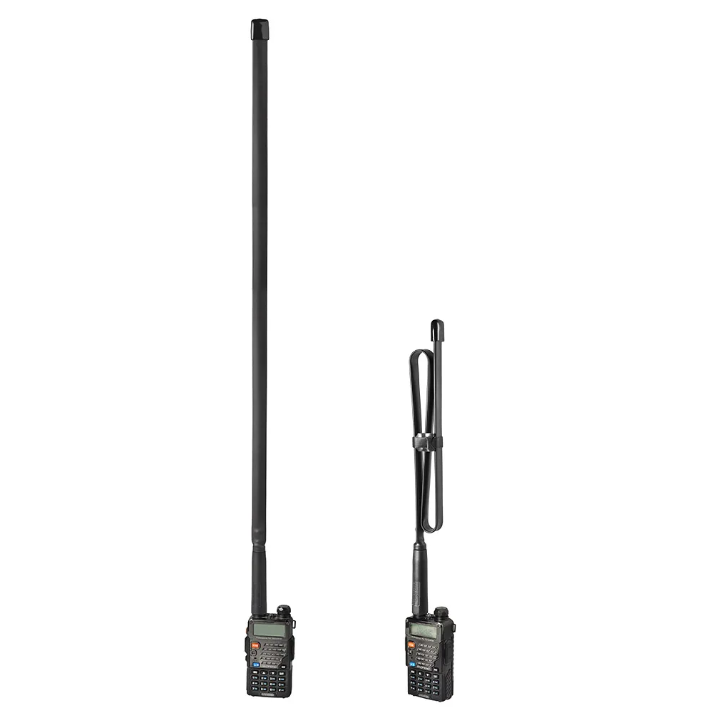 Superbat Dual Band VHF UHF 72cm Foldable CS Tactical Ham Radio Antenna for Kenwood Baofeng BF-F8HP UV-5R UV-82 BF-888S GT-3 Ham