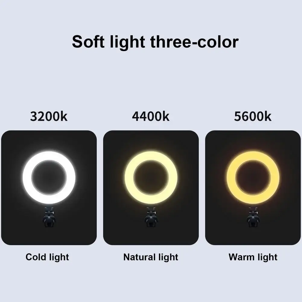 Selfie Ring Light Clip With Clip Mount Desk Makeup For IPad Laptop PC Webcam Light Clamp With Clip For TiktokYoutube Live Steam