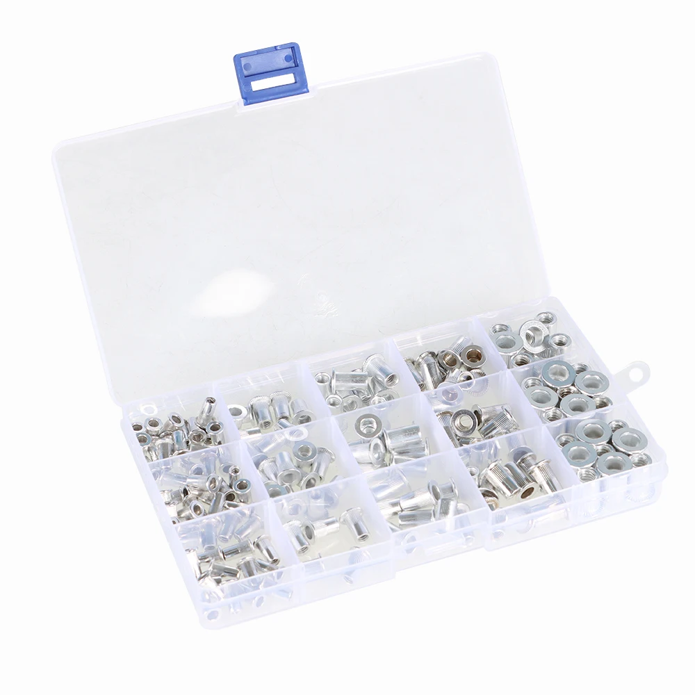 Aluminium Niet Mutter Kit Rivnut Nutsert Standard Zoll SAE Kaiser 150 Pcs