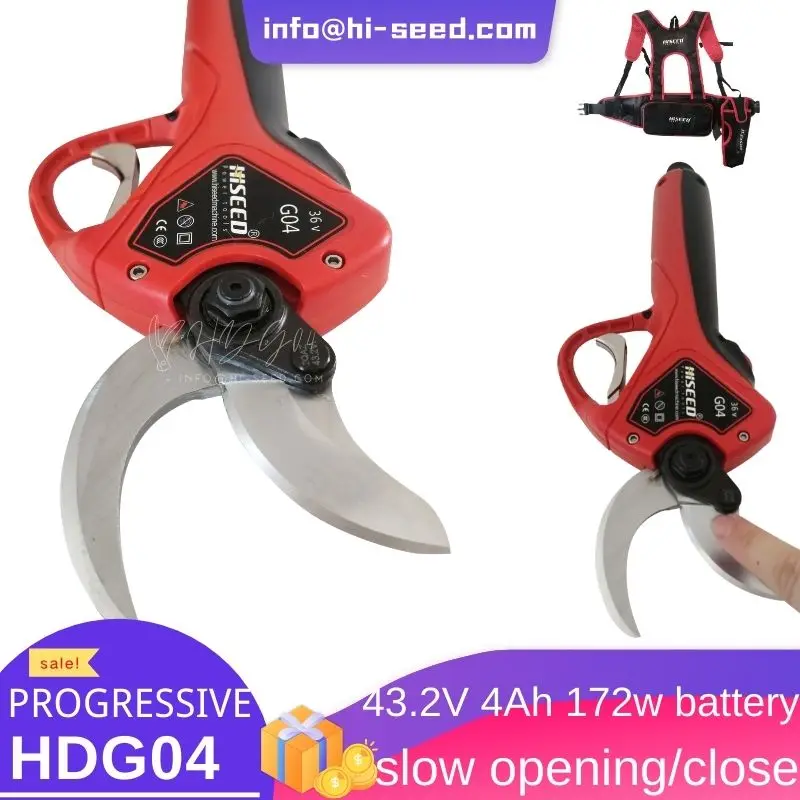 Finger protection Electric Pruning Scissors 40mm Pruning Shears Lithium Battery Garden Pruner