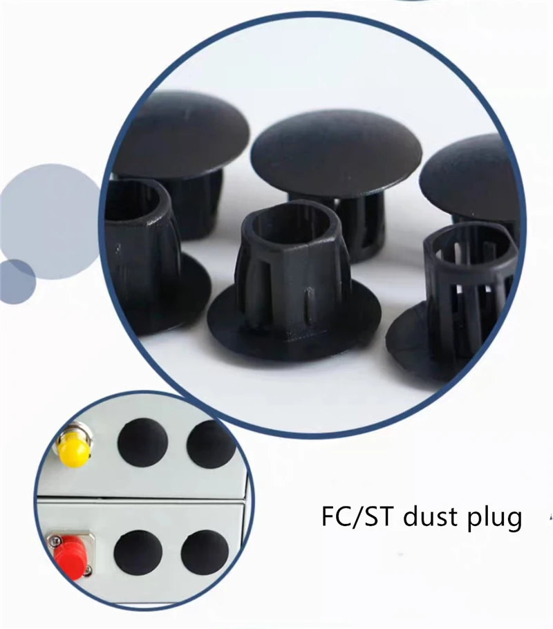 200pcs dust plug for FC/ST port fiber optic adapter LC dust cover ST dust cap FC protective cover for ftth coupler free shipping