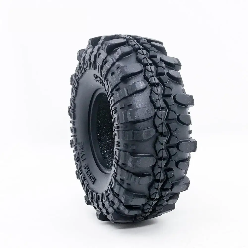 4pcs 1.9 Inch 110mm Rock Crawler Tire Wheel With Solid Beadlock Wheel Rim For 1/10 Axial Trax Trx4 Rc4wd D90 D110 Tf2 Rc Car