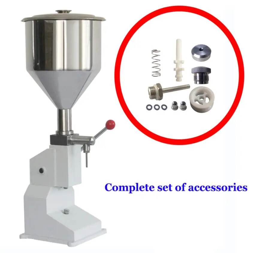 1Set A03/A02 Manual Filling Machine Parts  Filling Nozzle Piston Spring Screw Paste/liquid Consumables