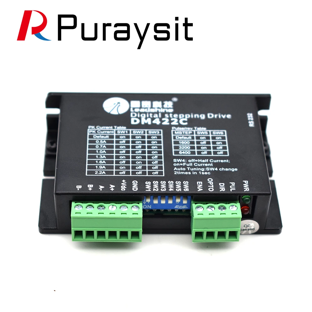 Puraysit Leadshine Stepper driver DM422C CNC Digital Stepper Motor Driver 24-40VDC  2.2A