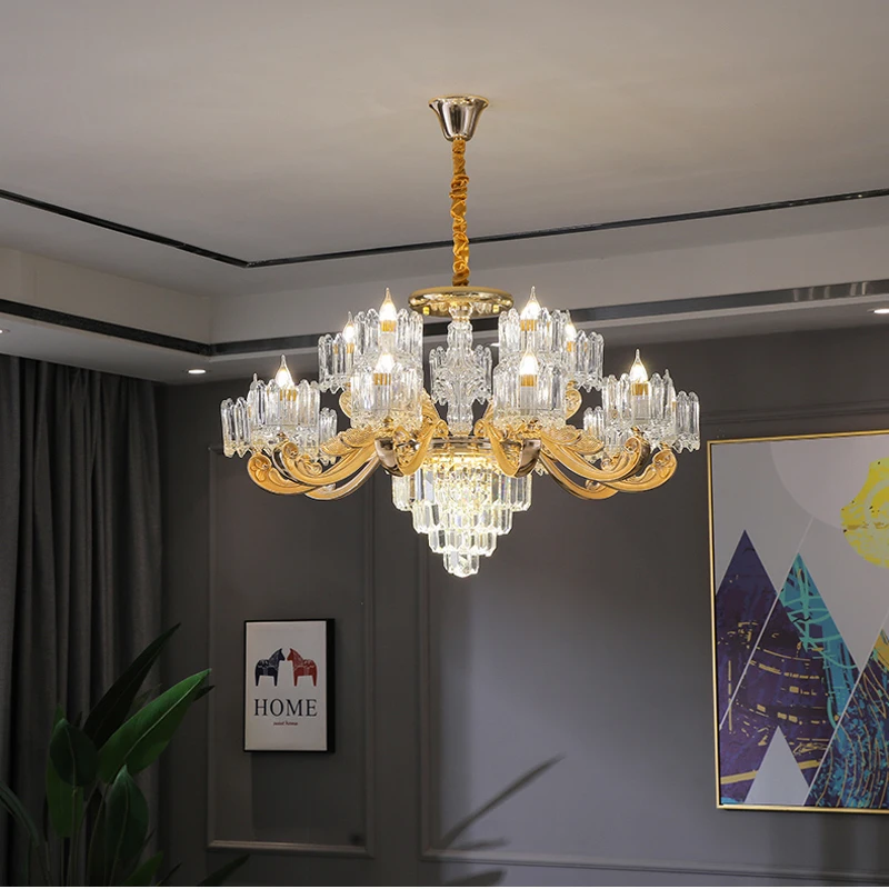 nova decoracao da sala de estar lustre cristal luz luxo simples e moderno led montado no teto pendurado lampadas jantar ilha quarto 01