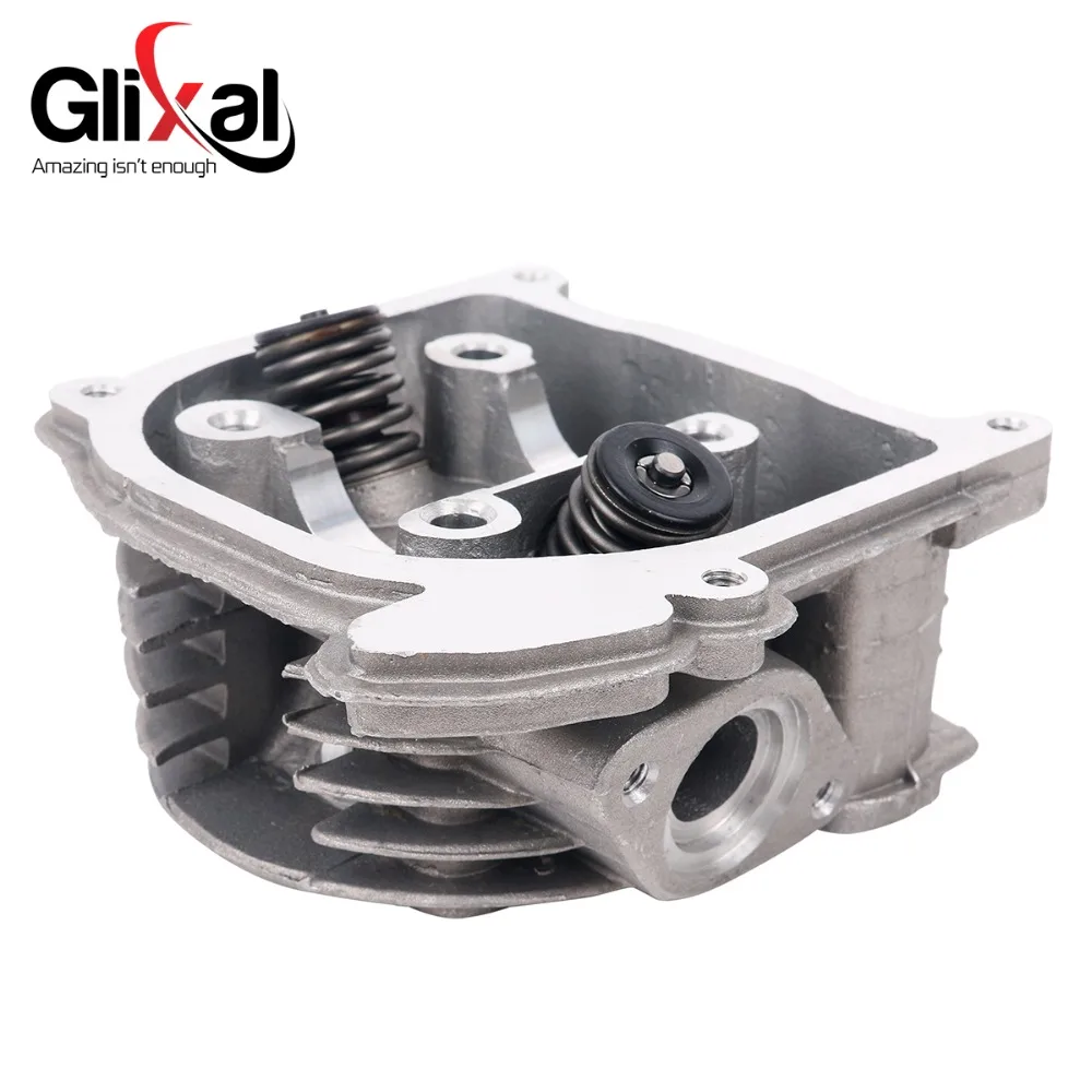 Glixal GY6 72cc 80cc 47mm Cylinder Head Assy for 139QMB 139QMA Roketa Qingqi ZNEN Scooter Moped ATV (69mm valve)