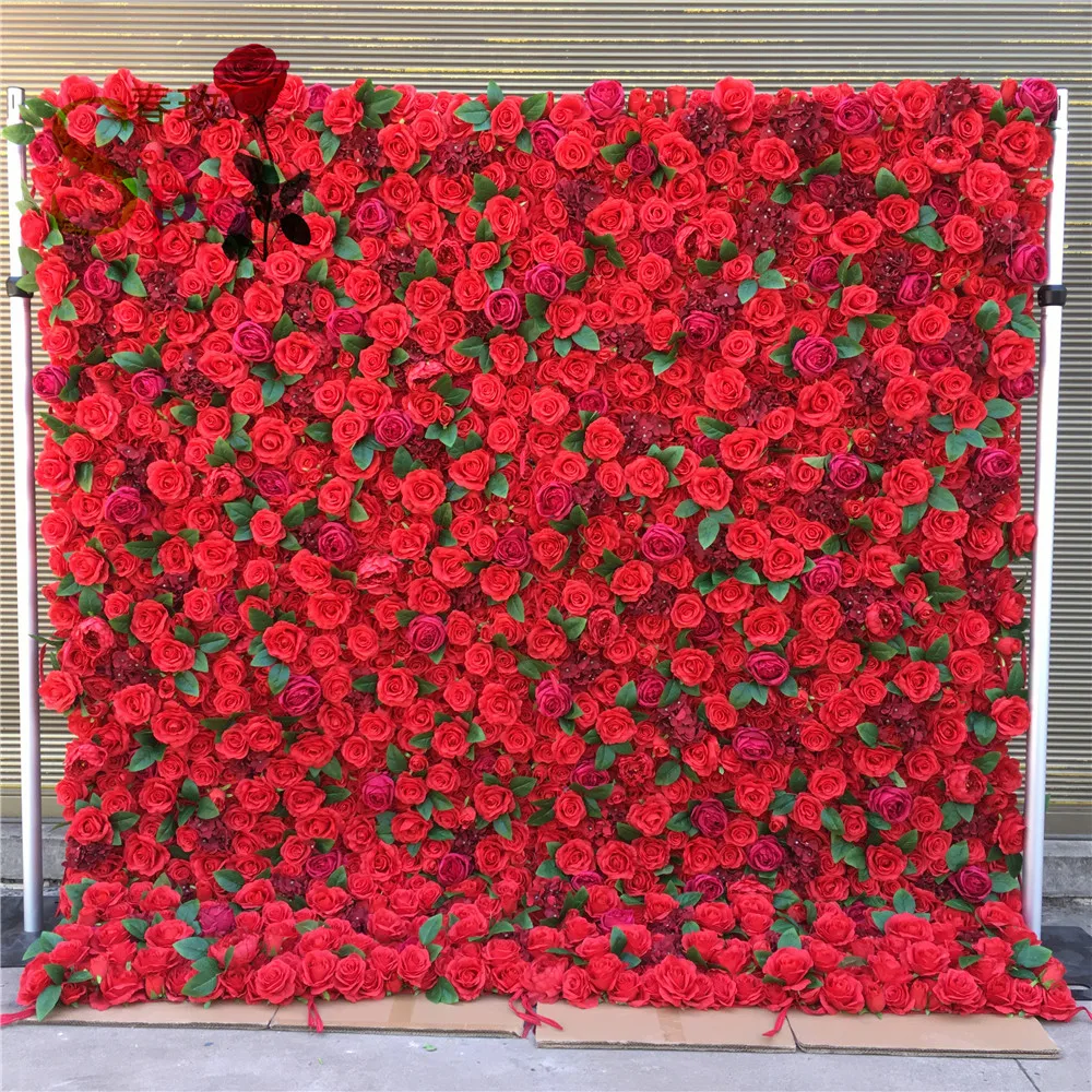 

SPR Good Price cheap Of Wedding Decoration Hydrangea With Rose Artificial Silk Flower Wall