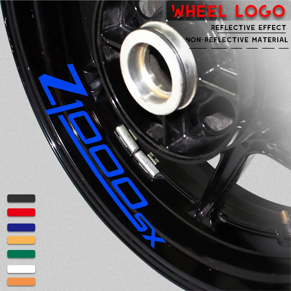 New motorcycle wheel sticker waterproof reflective wheel decals rim decoration logo  for KAWASAKI Z1000SX z 1000sx