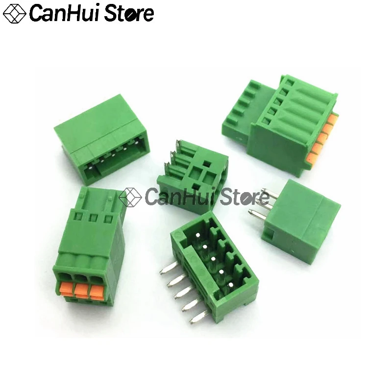 5Set KF2EDGKD-2.5/3.81mm No Screws Spring Type Pluggable PCB Wiring Terminal 2P/3P/4P/5P/6P/7P/8P/9P/10P/12P KF2EDGKD 2EDGKD