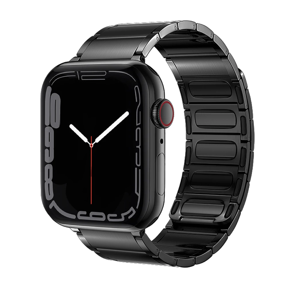 

Ремешок Магнитный из нержавеющей стали для apple watch band 44 мм 40 мм 45 мм 41 мм 42 мм 38 мм, браслет для iwatch apple watch band SE/7/6/5/4/3