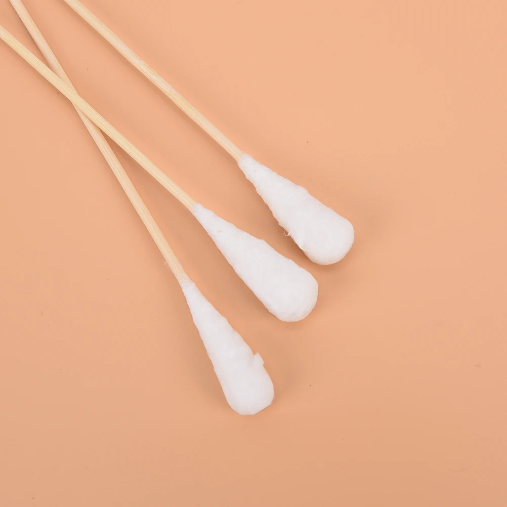 Coton-tige en bois pour femmes, 20 pièces, 20cm, bâtonnets de maquillage, nettoyage du nez, des oreilles, cosmétiques, soins de santé