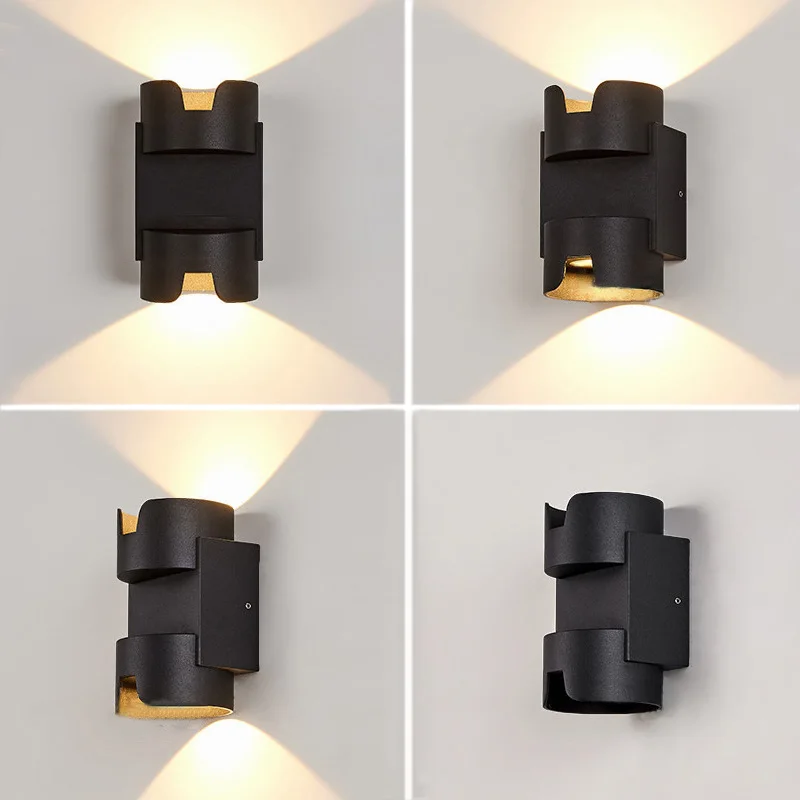 Up Down Lighting 10W COB LED Wall Sconce Light Fixture Outdoor/Indoor Yard Lamp Waterproof Gate Cottage Walkway Surface Mounted
