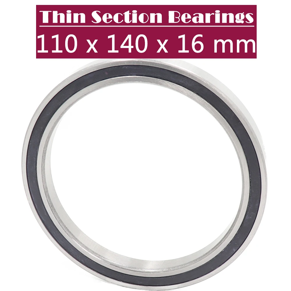 6822 2RS Bearing 110*140*16 mm ( 1 PC ) Metric Thin Section Bearings 61822 RS