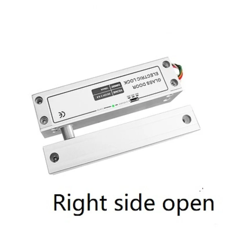 DC 12V  Frameless Glass Door Electric Bolt Lock Time Adjustment Auto Locked Left and Right Open