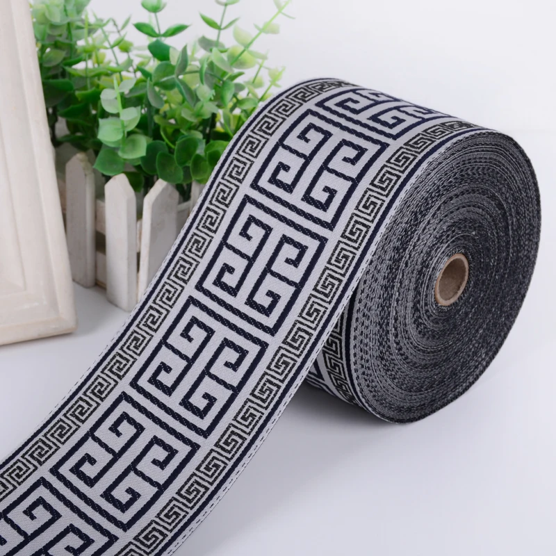 25M/Roll Polyester Jacquard Webbing Tapes Bag Strap Belt Ribbons for DIY Clothes Bias Binding Sewing Accessories